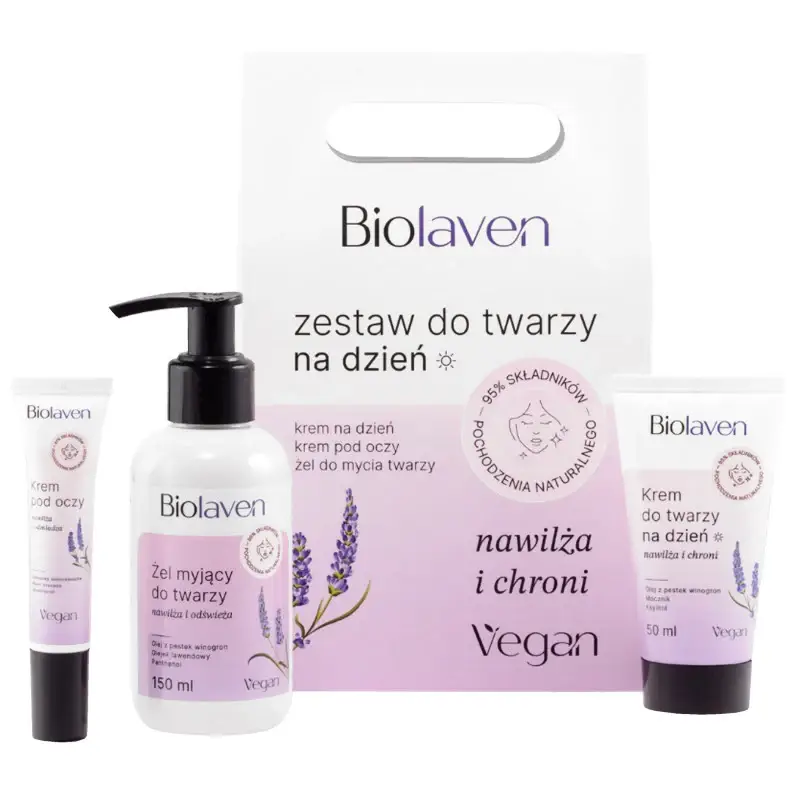 Set per la cura del viso da giorno Biolaven 150ml+50ml+15ml
