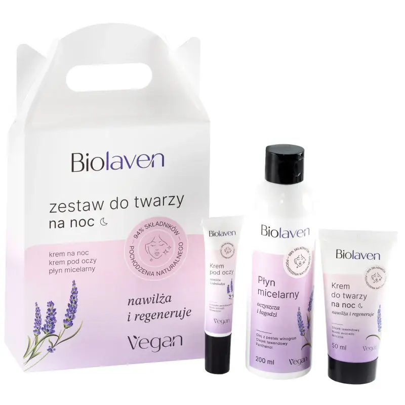 Set per la cura del viso notte Biolaven 200ml+50ml+15ml