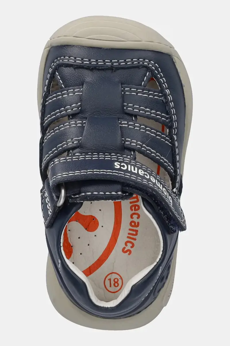 sandali in pelle bambino/a Blu navy miniatura 4