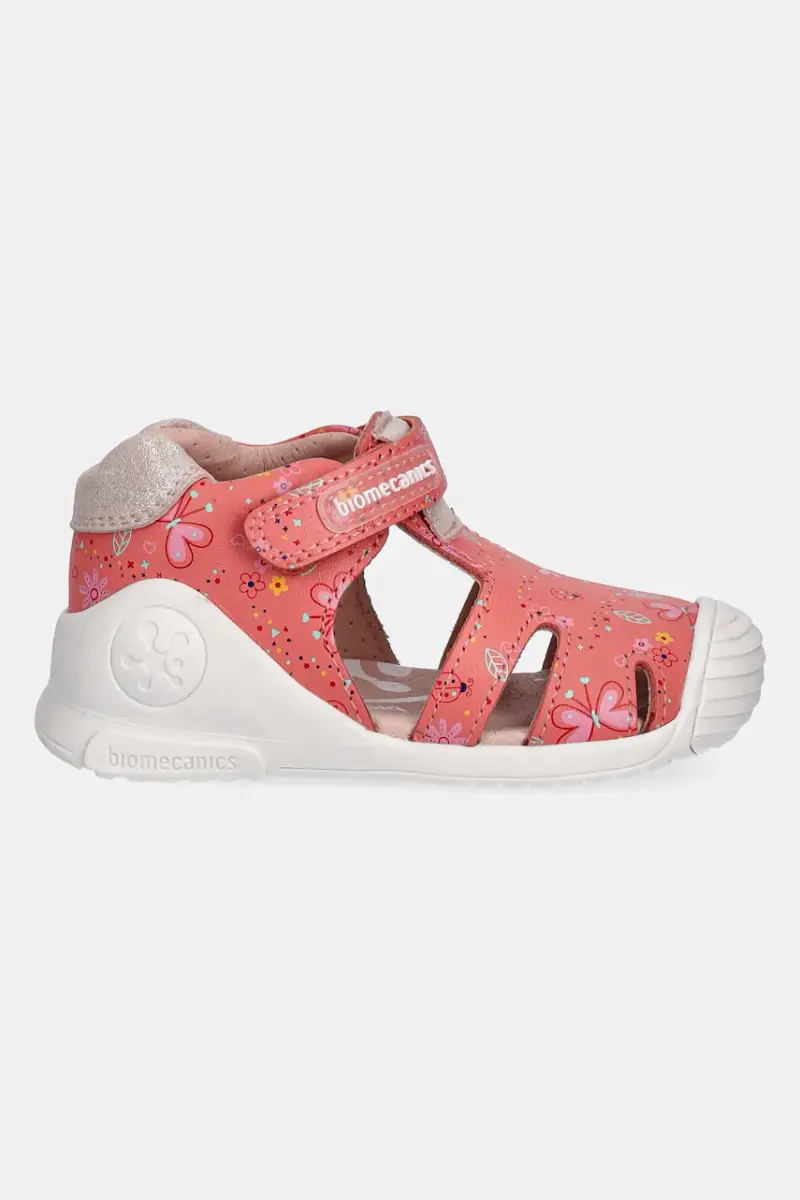 sandali in pelle bambino/a colore arancione 252101 miniatura 2