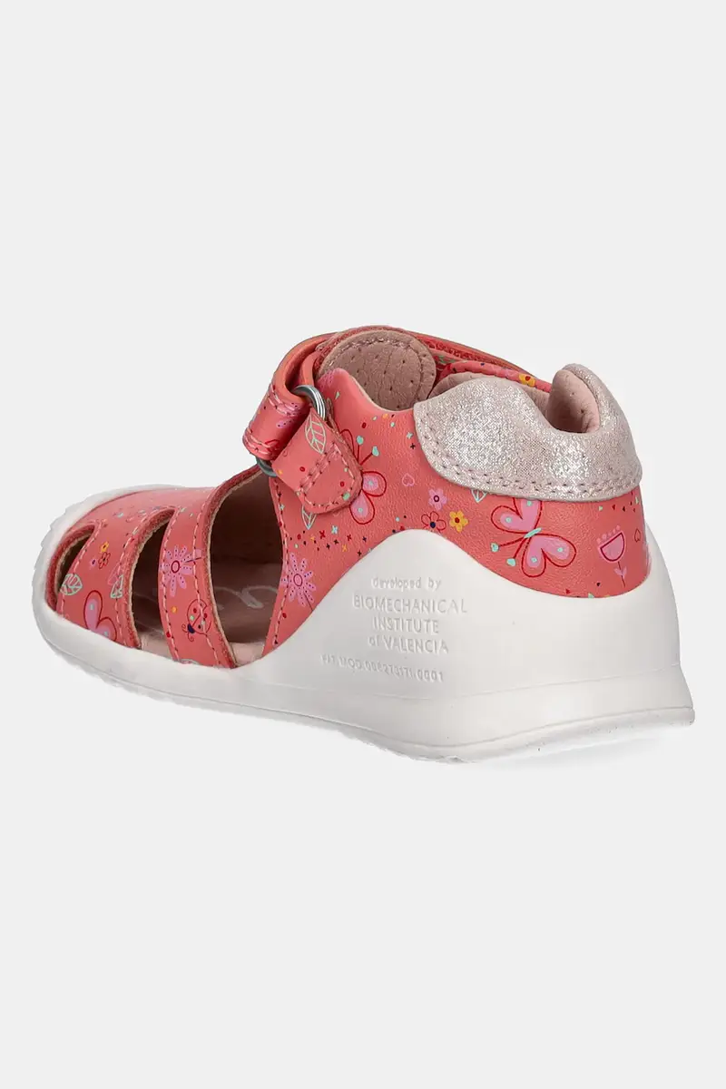 sandali in pelle bambino/a colore arancione 252101 miniatura 3