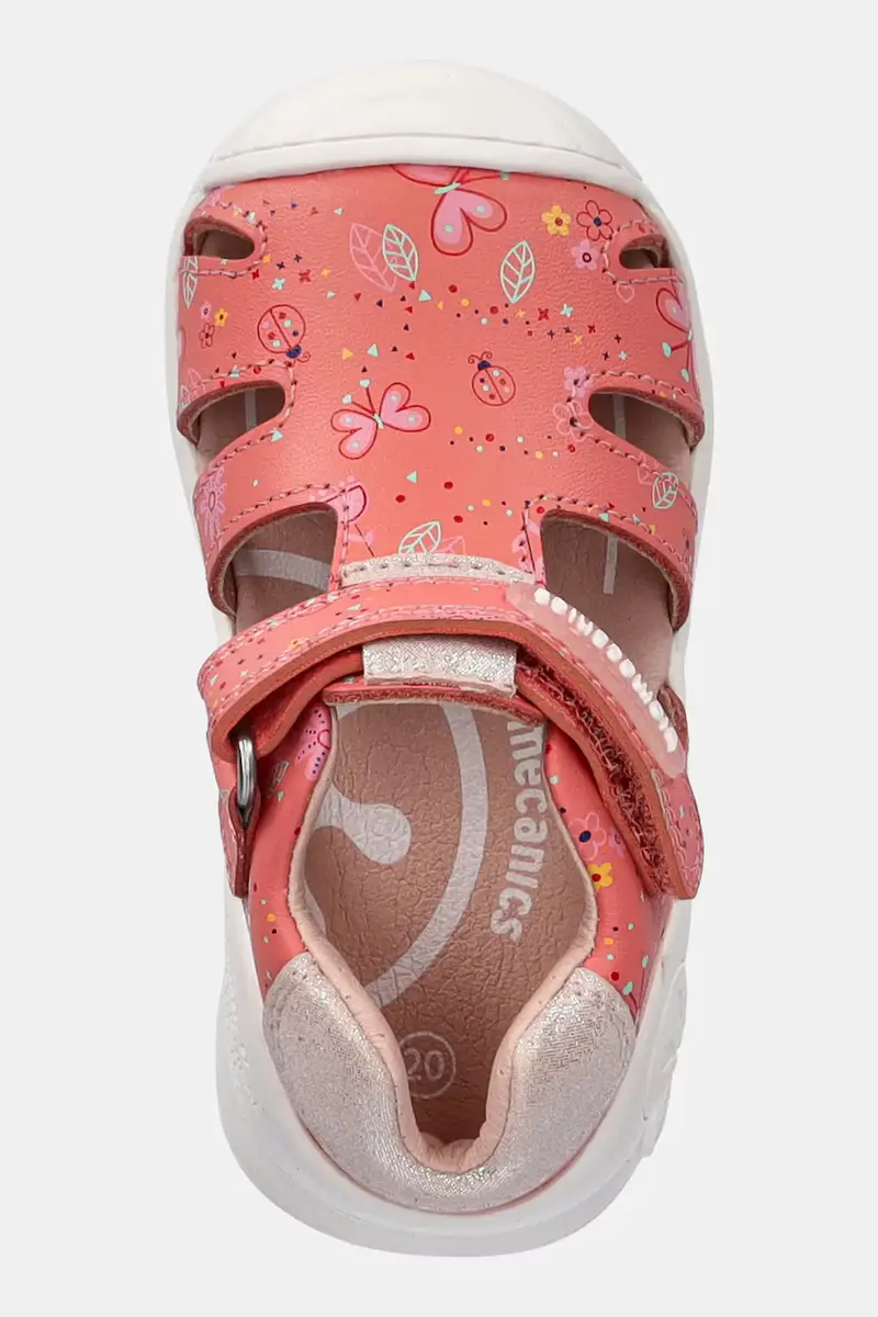 sandali in pelle bambino/a colore arancione 252101 miniatura 4