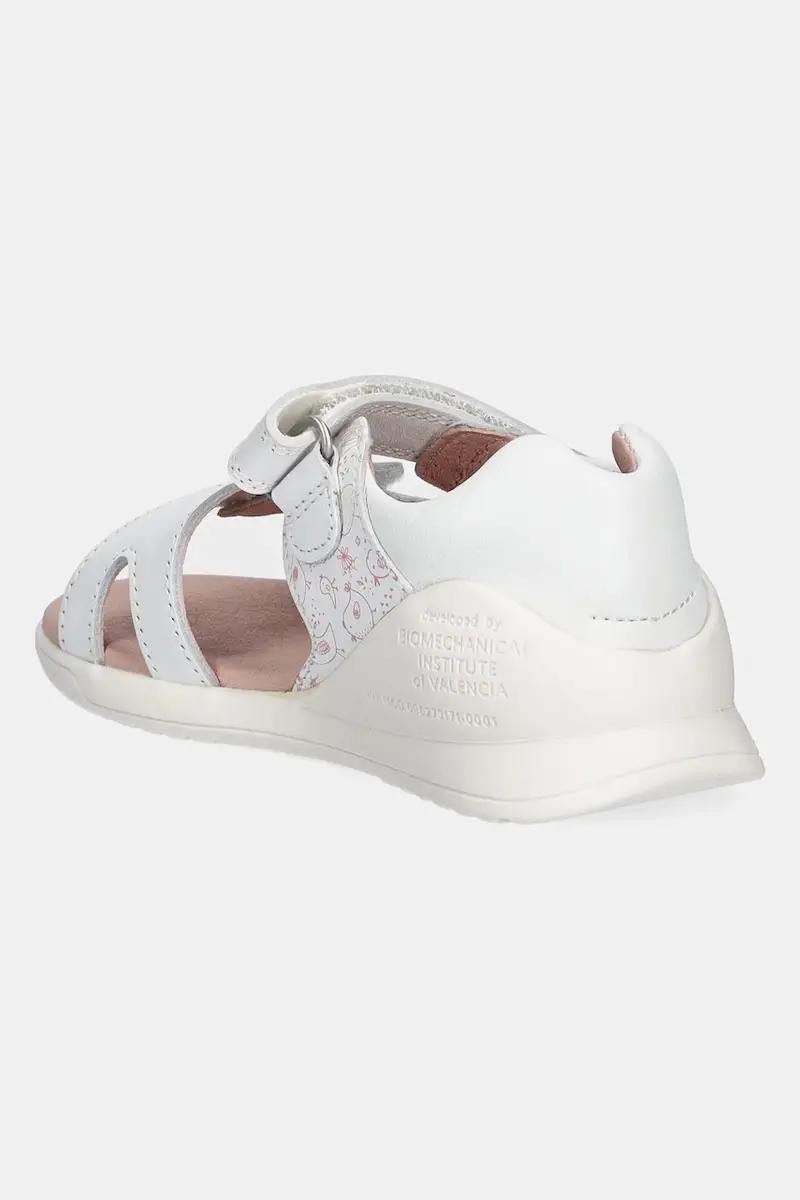 sandali in pelle bambino/a colore bianco 252143 miniatura 3