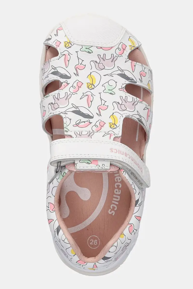 sandali in pelle bambino/a colore bianco 252167 miniatura 4