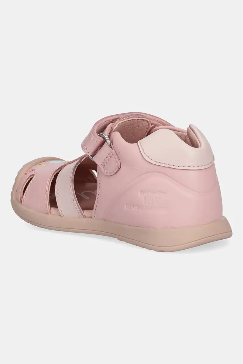 sandali in pelle bambino/a colore rosa 252106 miniatura 3
