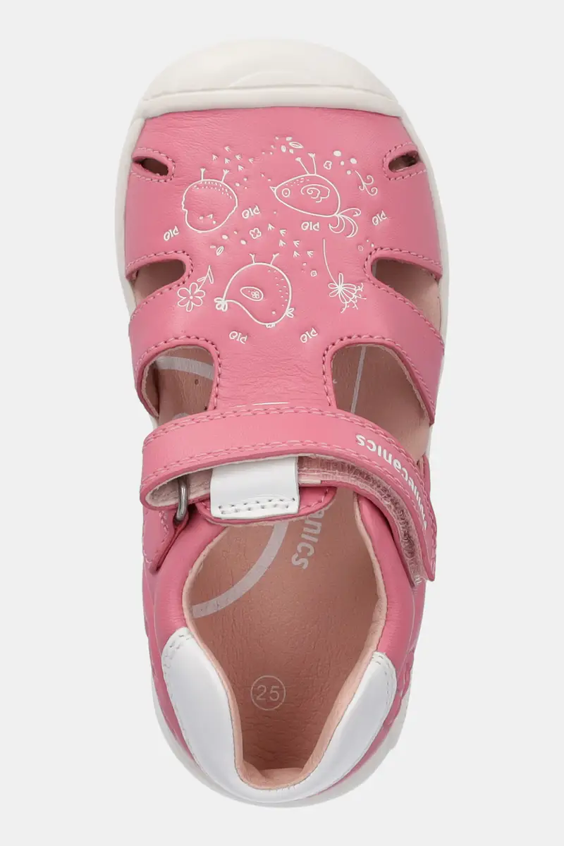 sandali in pelle bambino/a colore rosa 252108 miniatura 4