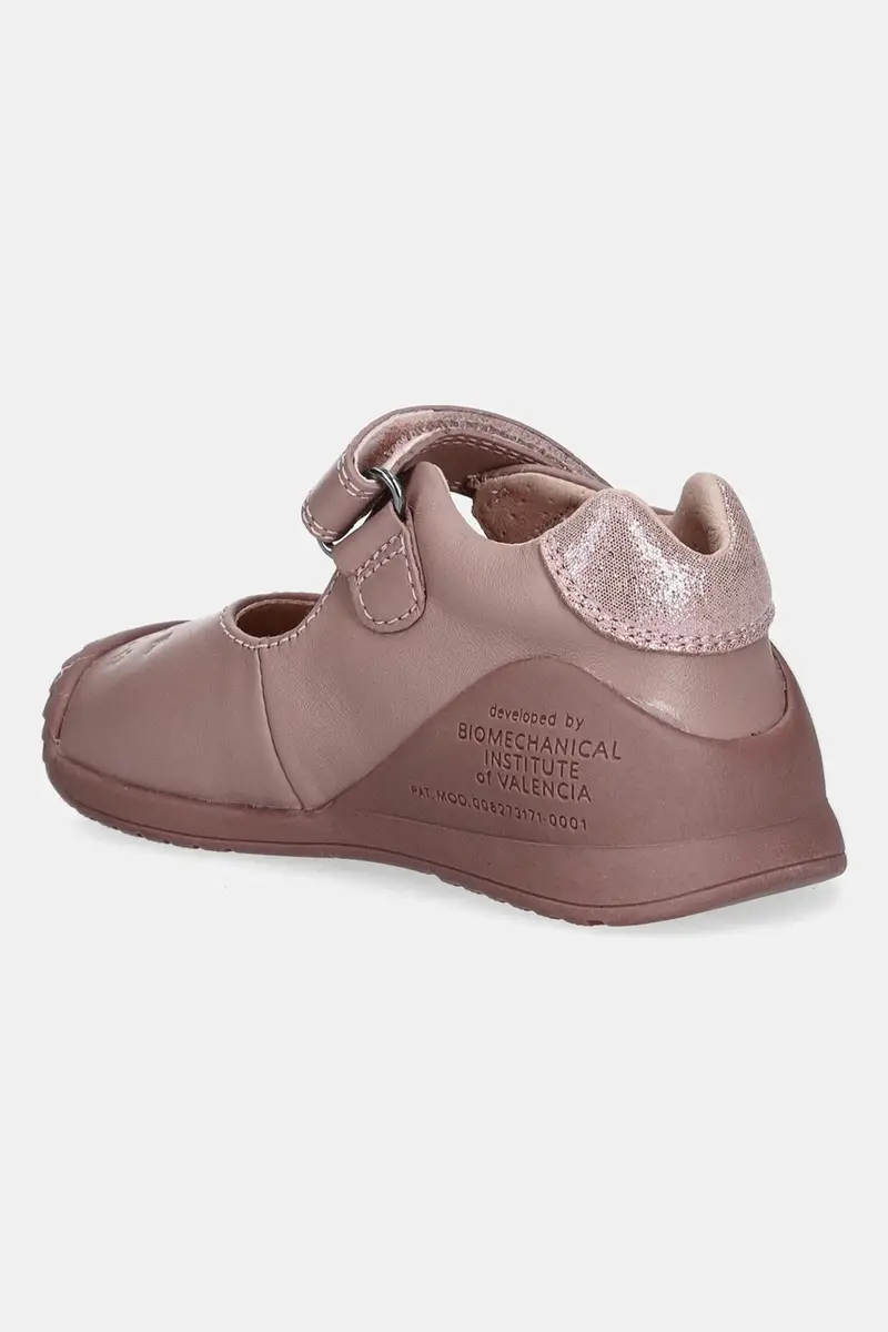 scarpe basse in pelle bambini colore arancione 251100 miniatura 3