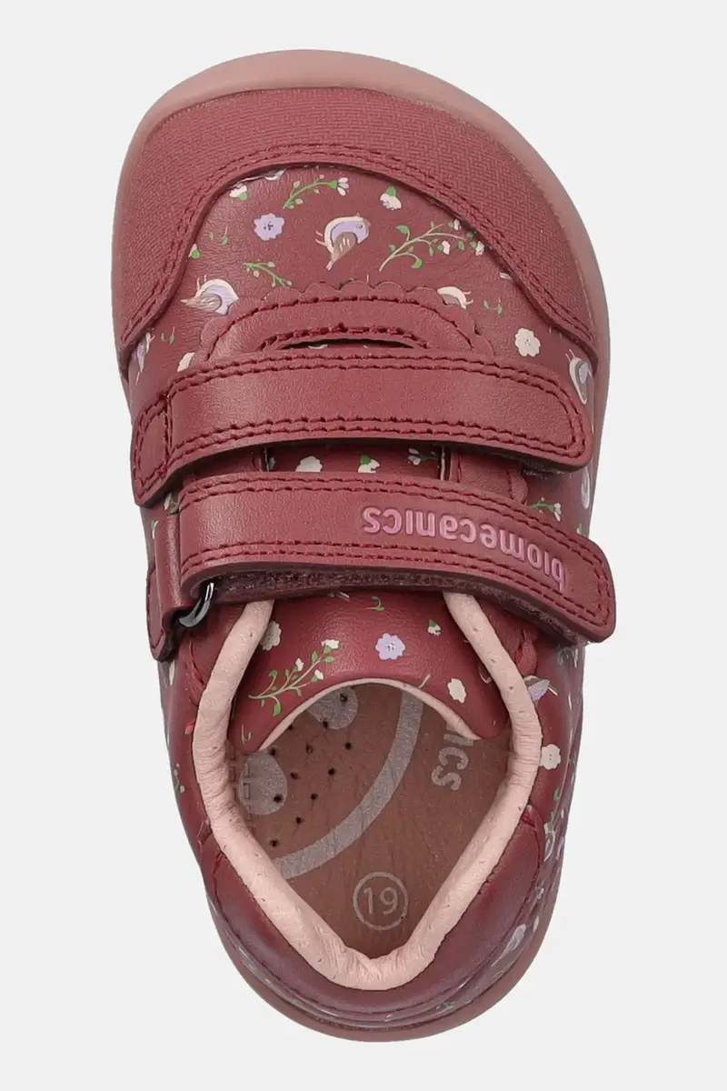 scarpe basse in pelle bambini colore arancione 251150 miniatura 4