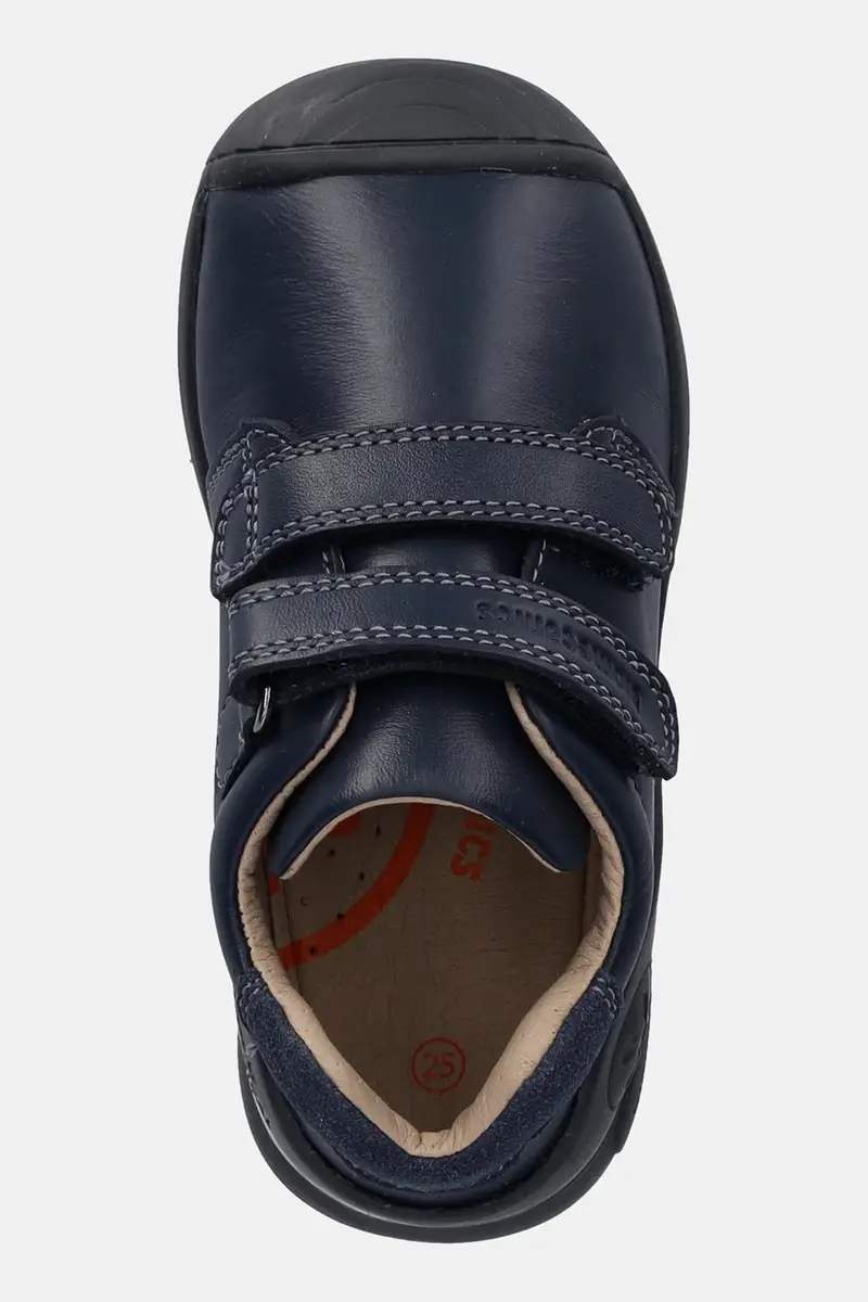 scarpe basse in pelle bambini colore blu navy 251120 miniatura 4