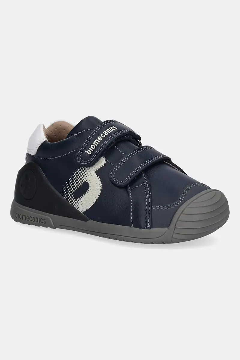 scarpe basse in pelle bambini colore blu navy 251122