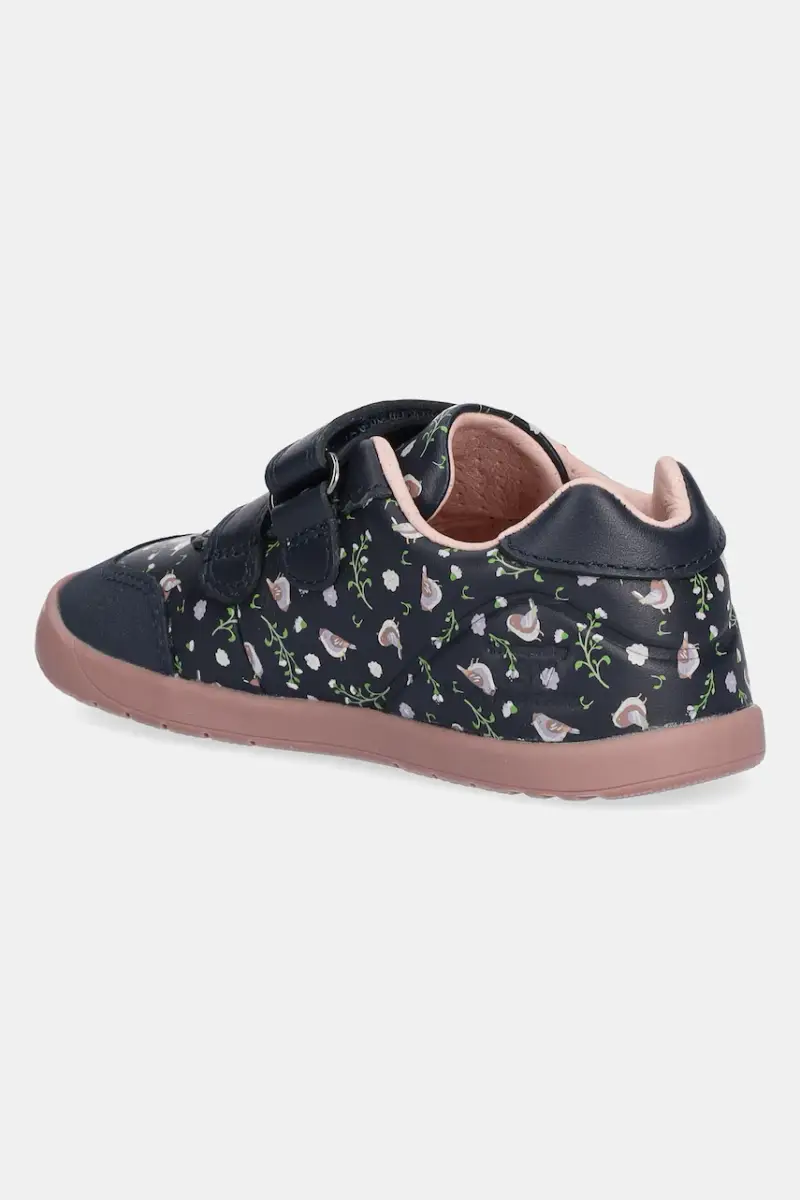 scarpe basse in pelle bambini colore blu navy 251150 miniatura 3