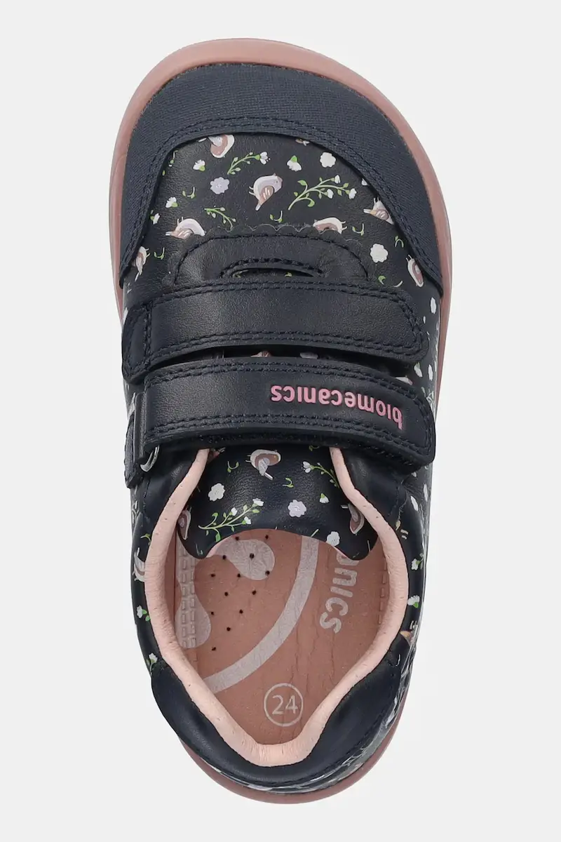 scarpe basse in pelle bambini colore blu navy 251150 miniatura 4