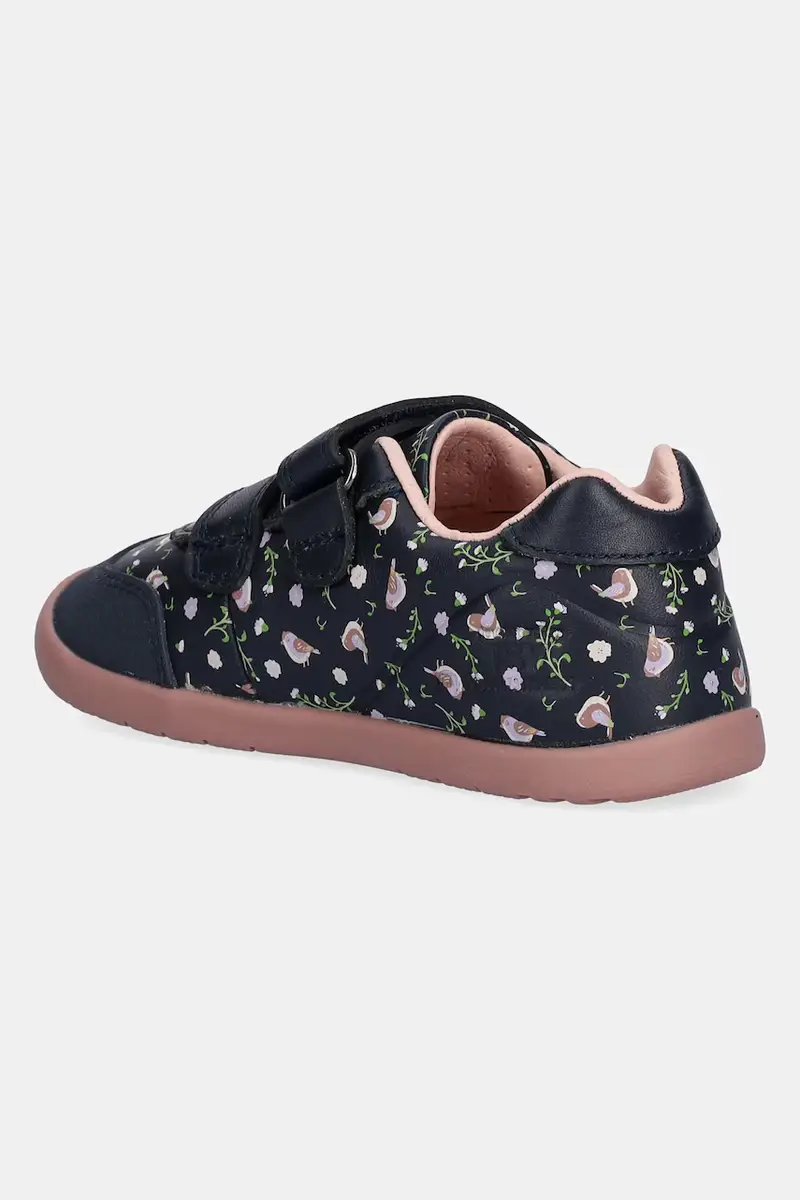 scarpe basse in pelle bambini colore blu navy 251150 miniatura 3