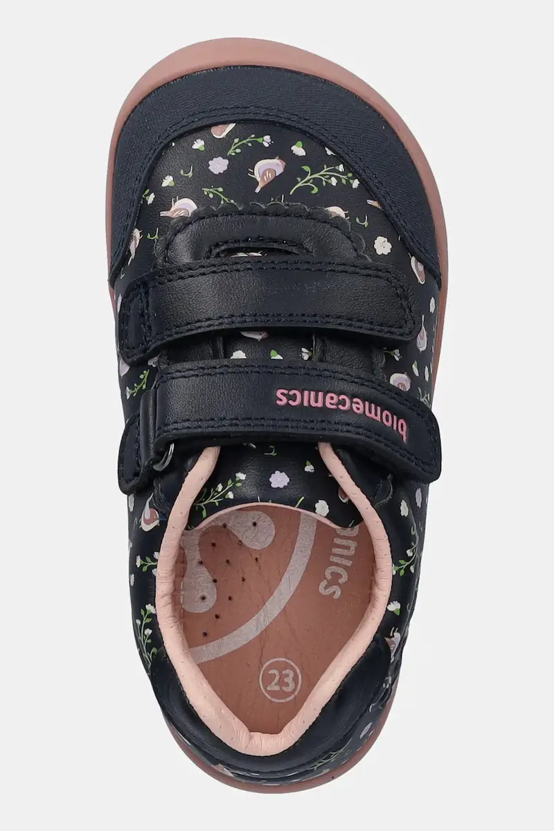 scarpe basse in pelle bambini colore blu navy 251150 miniatura 4