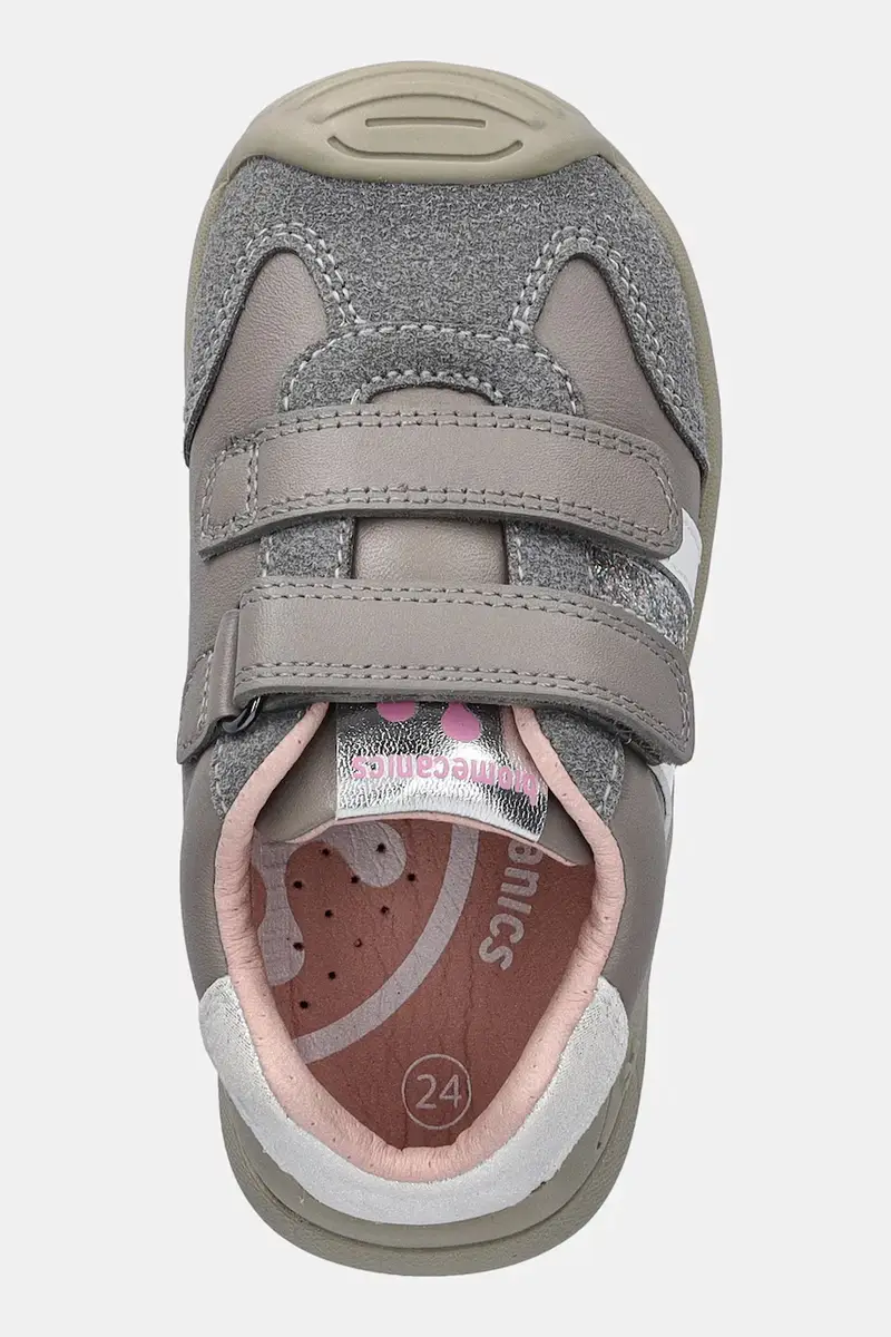 scarpe basse in pelle bambini colore grigio 251129 miniatura 4