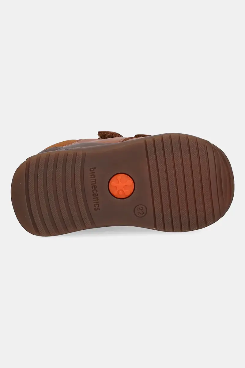 scarpe basse in pelle bambini colore marrone 251133 miniatura 5