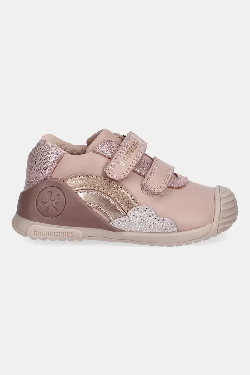 scarpe basse in pelle bambini colore rosa 251102 miniatura 2