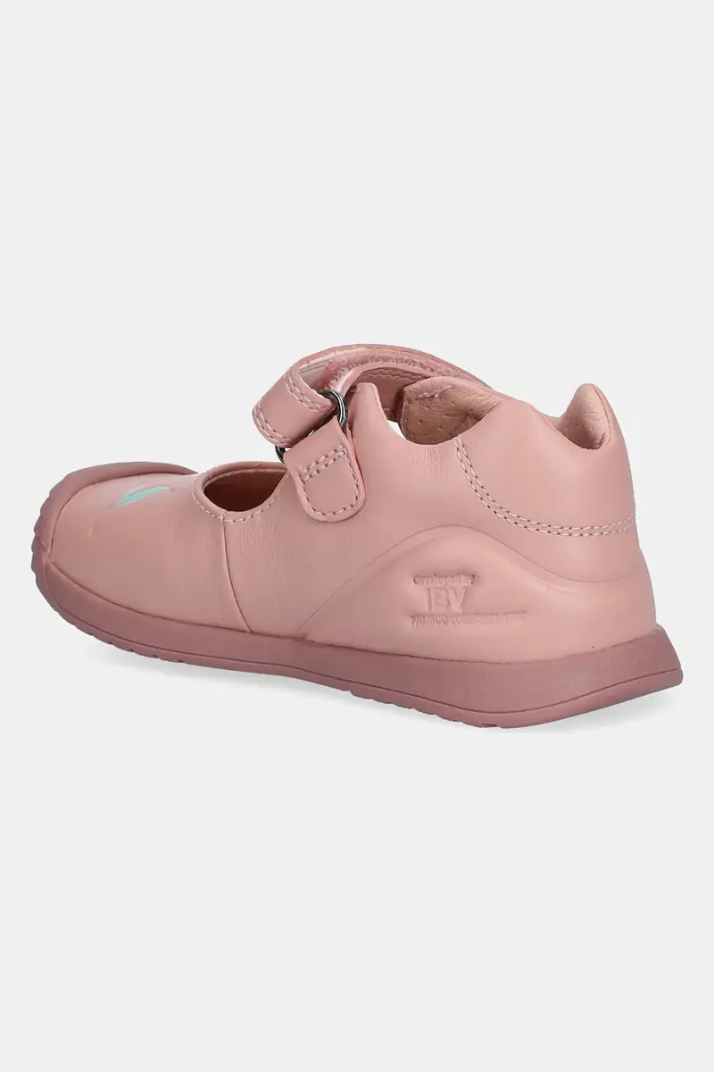 scarpe basse in pelle bambini colore rosa 251105 miniatura 3