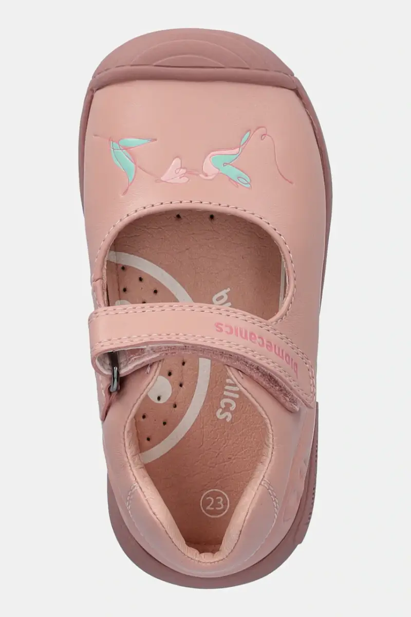 scarpe basse in pelle bambini colore rosa 251105 miniatura 4