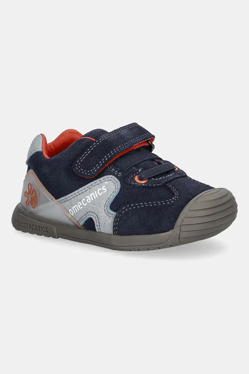 scarpe basse in pelle scamosciata bambini colore blu navy 251127