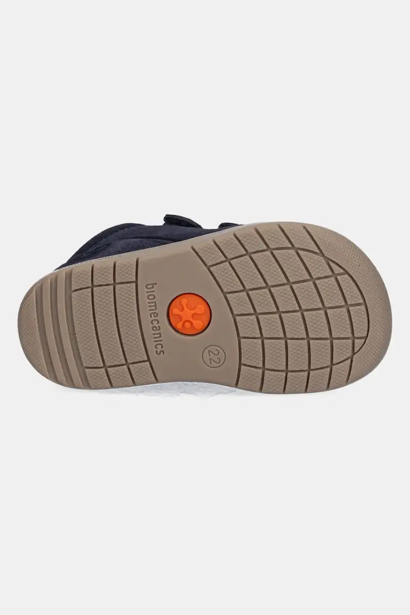 scarpe basse in pelle scamosciata bambini colore blu navy 251161 miniatura 5