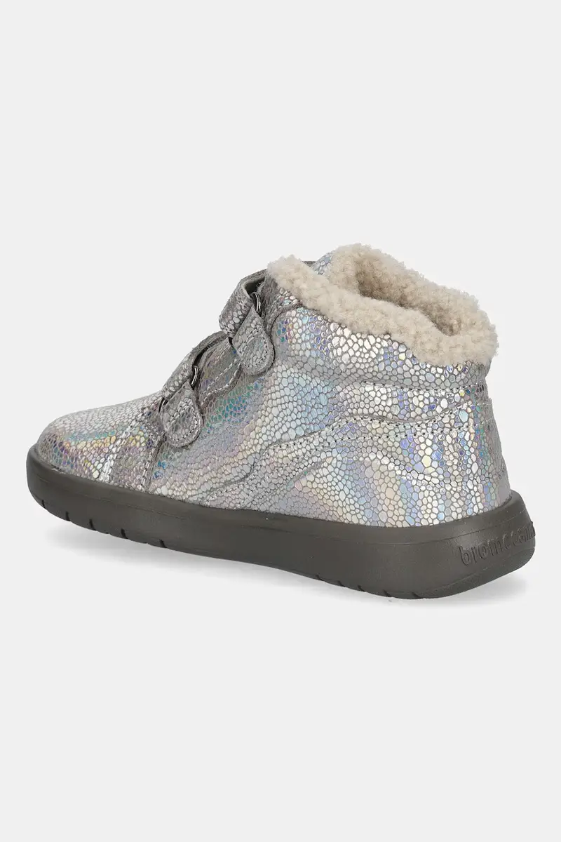 scarpe invernali in pelle scamosciata bambino/a Argento miniatura 3