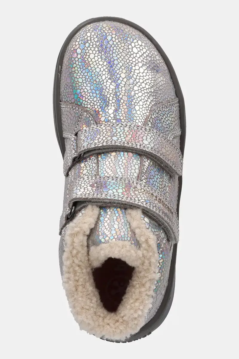 scarpe invernali in pelle scamosciata bambino/a Argento miniatura 4