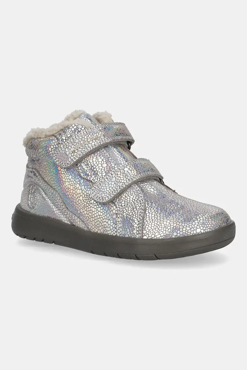 scarpe invernali in pelle scamosciata bambino/a Argento