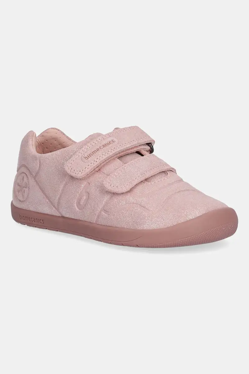 sneakers in camoscio per bambini colore rosa 251160