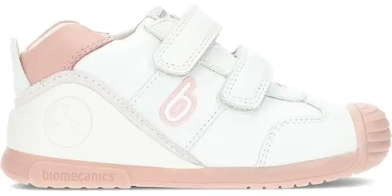 Biomecanics Sneakers in Pelle 221001 Bianco, bianco rosa, 25 EU