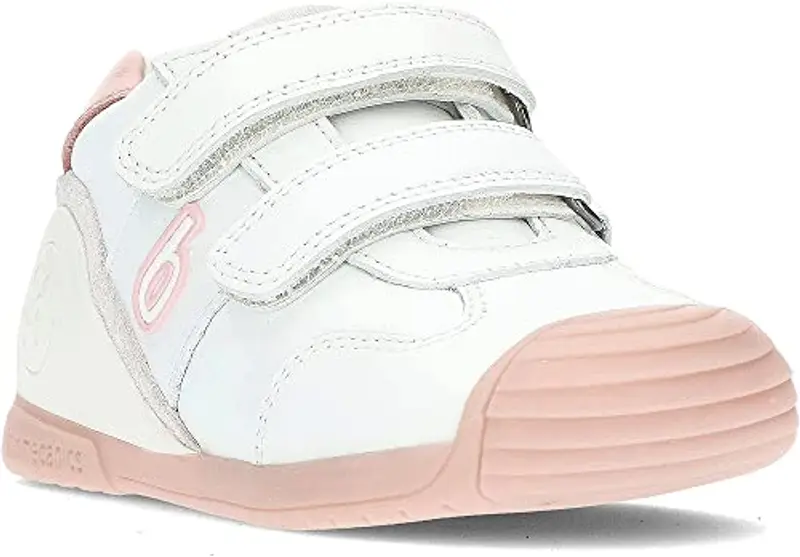 Biomecanics Sneakers in Pelle 221001 Bianco, bianco rosa, 25 EU miniatura 2