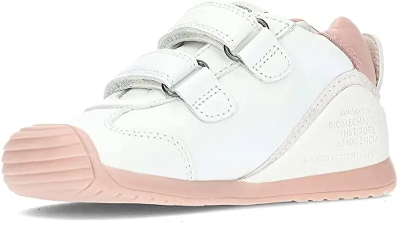 Biomecanics Sneakers in Pelle 221001 Bianco, bianco rosa, 25 EU miniatura 3