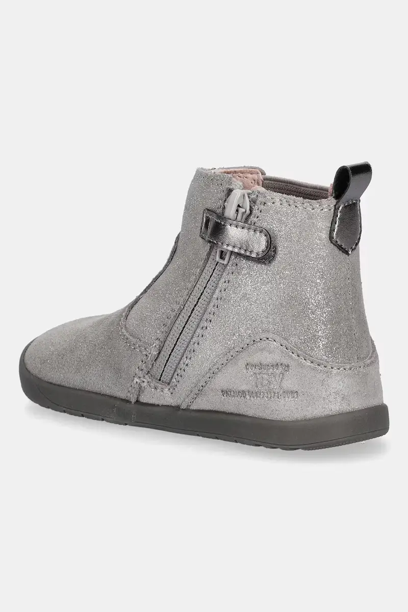 stivaletti in pelle bambino/a Grigio miniatura 3