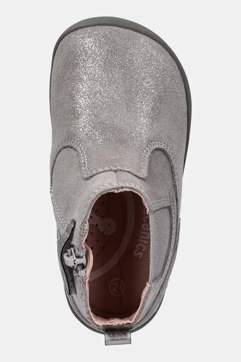 stivaletti in pelle bambino/a Grigio miniatura 4