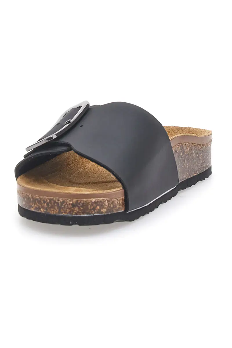 Ciabatte nere con fascia regolabile e plantare anatomico BIOMODEX 31836 [NERO] miniatura 3