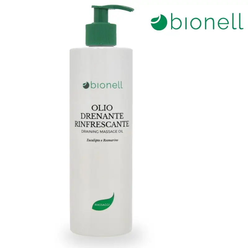 olio massaggio drenante rinfrescante bionell 500 ml