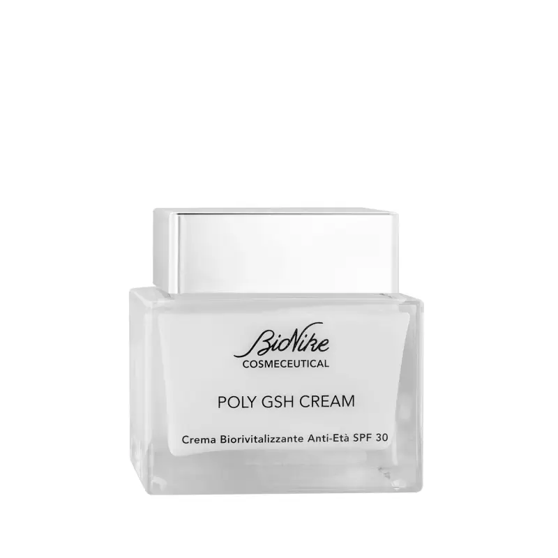 Cosmeceutical POLY GSH CREAM Crema Biorivitalizzante Anti-Età SPF30 - Trattamento antietà pelli mature,Crema antirughe