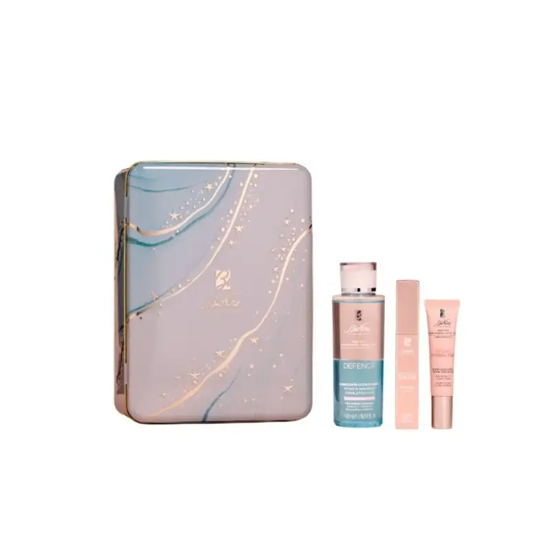 Defence EYE ESSENTIALS kit natale 2025 - Struccante waterproof,Cofanetto trattamento