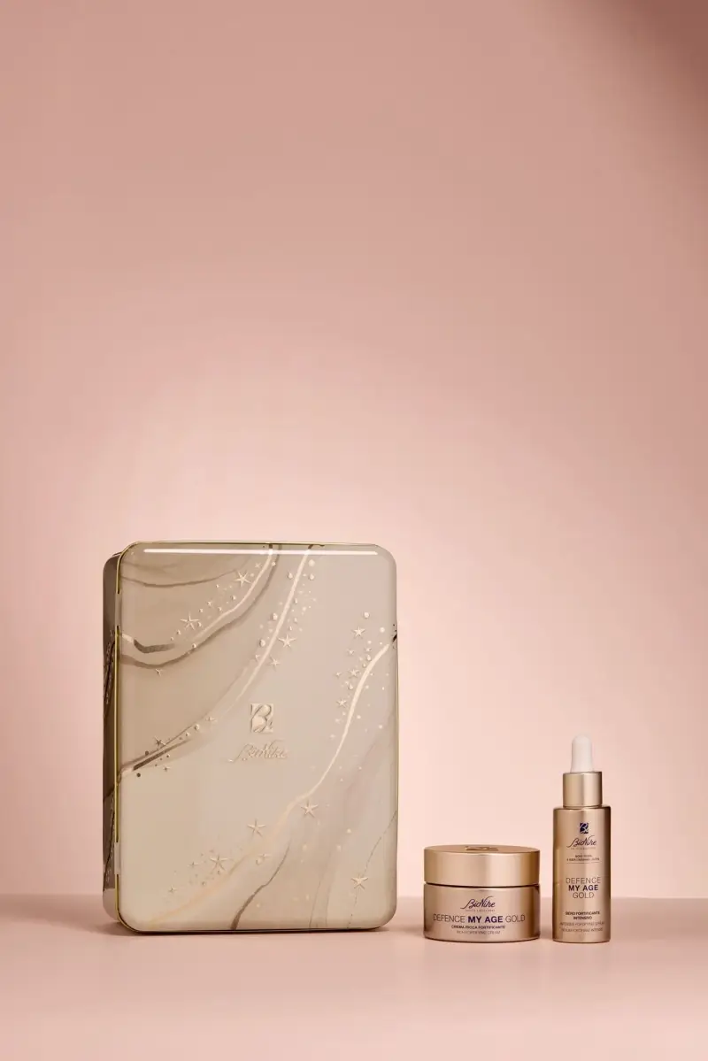 Defence My Age DEFENCE MY AGE GOLD kit natale 2025 - Trattamento antietà pelli mature, Crema antirughe, Cofanetti make up miniatura 2