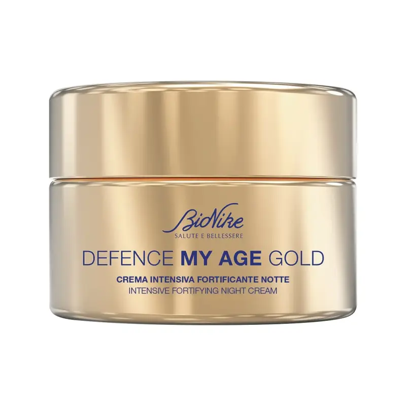 Defence My Age Gold - Crema Intensiva Fortificante Notte - Crema antirughe