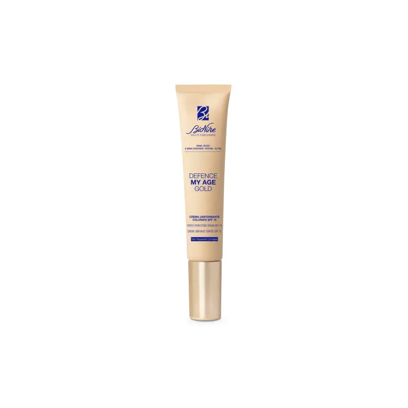 Defence My Age Gold - Crema Uniformante Colorata SPF15 - Crema viso pelle grassa,Crema colorata viso