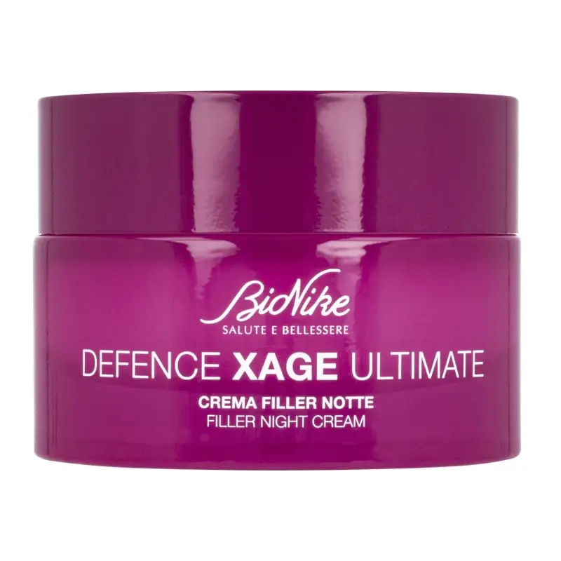 Defence Xage Ultimate - Crema Filler Notte - Trattamento antietà pelli mature,Crema antirughe,Siero antirughe