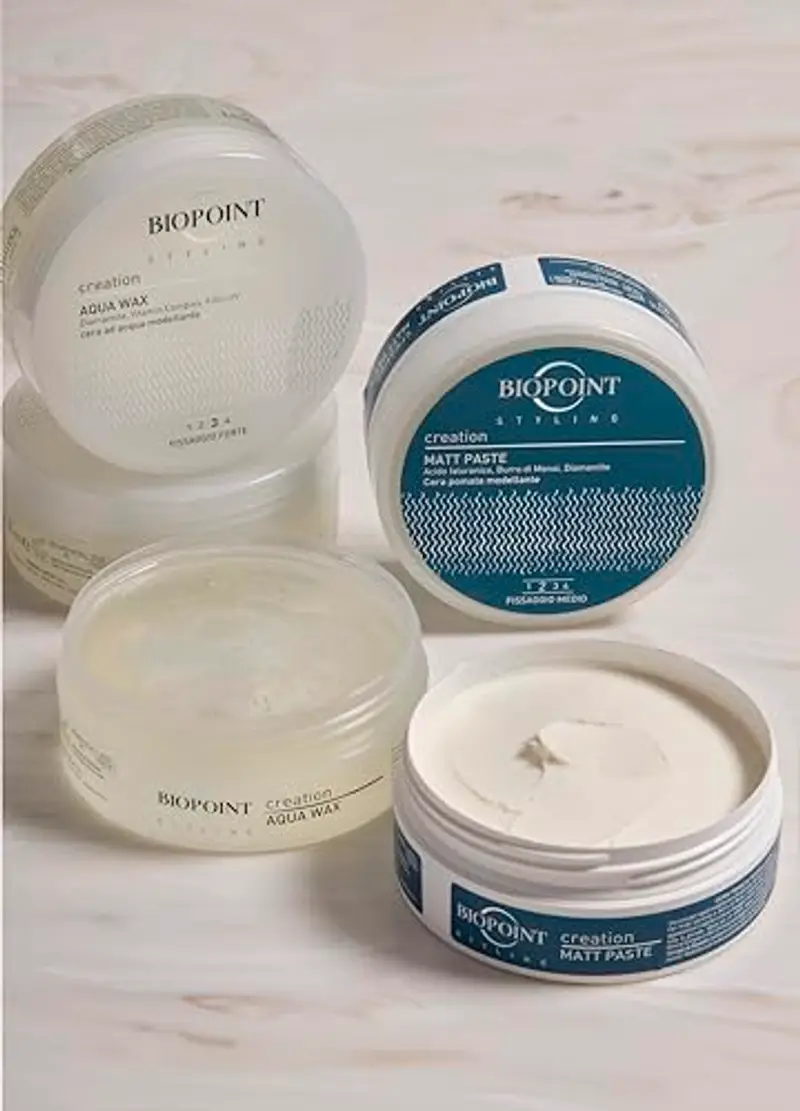 Biopoint Styling - Aqua Wax, Cera Modellante e Lucidante a Base d’Acqua, Fissaggio Forte, Azione Idratante e Fortificante, Ideale per Look Bagnati, 100 ml miniatura 3