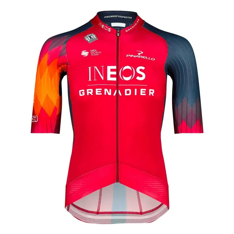 Maglia Ciclismo Icon Ineos 2023 Red/Navy Blues Uomo XS