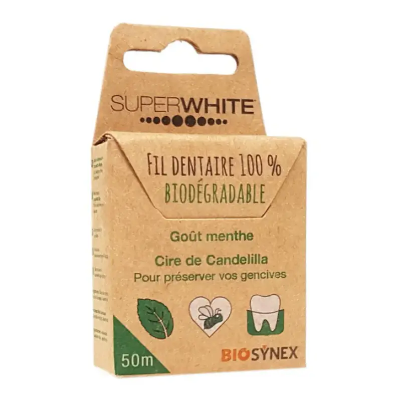 Filo Dentale 100% Biodegradabile Gusto Menta 50m