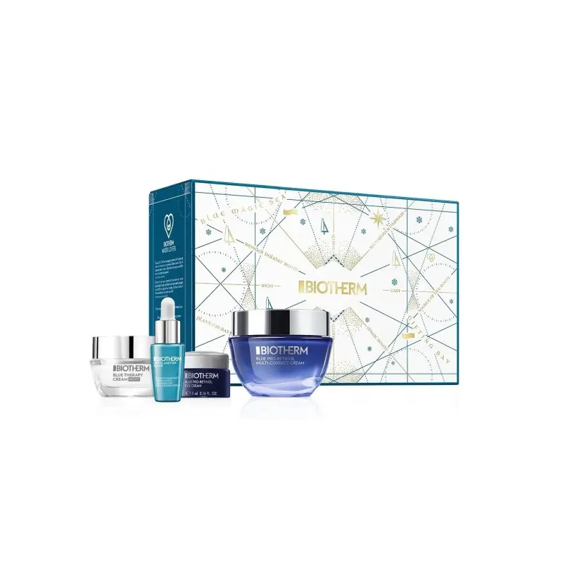 Blue Therapy Set Blue Therapy Pro-Retinol - Trattamento antietà pelli mature,Crema antirughe,Cofanetto antirughe