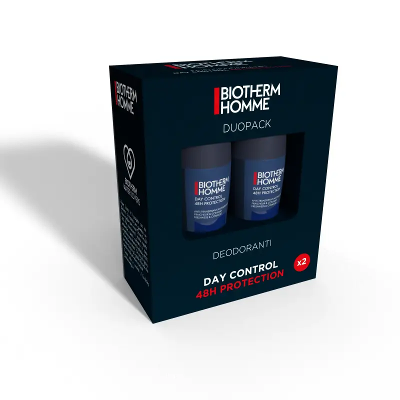 Biotherm Homme DuoPack Day control 48h protection - Deodorante roll on,Cofanetti regalo per lui