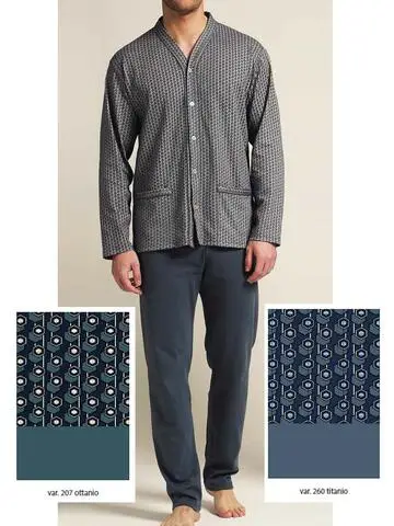 PIGIAMA COTONE CALDO APERTO UOMO BIP BIP 5977