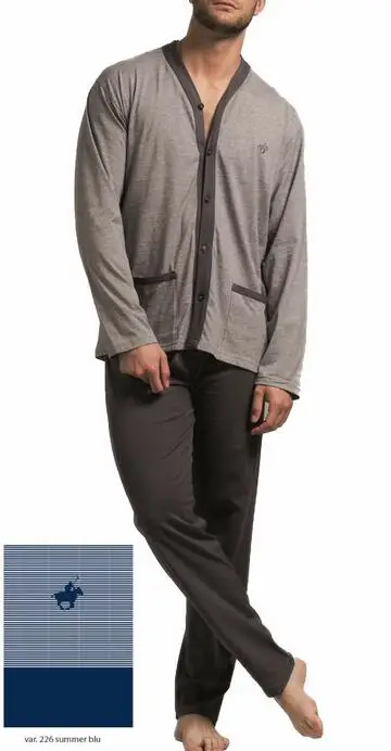 Pigiama uomo aperto in cotone Bip Bip 2585 Tg 4/7