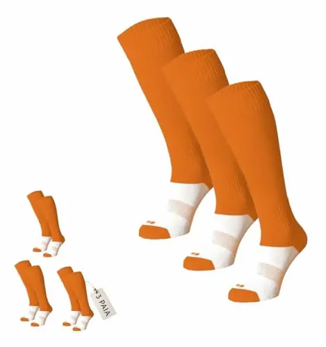 BIRIKKINA Calzettoni da Calcio SET 3 PAIA - 10 COLORI DISPONIBILI - Calza Da Calcio Uomo - Ragazzo - Bambino